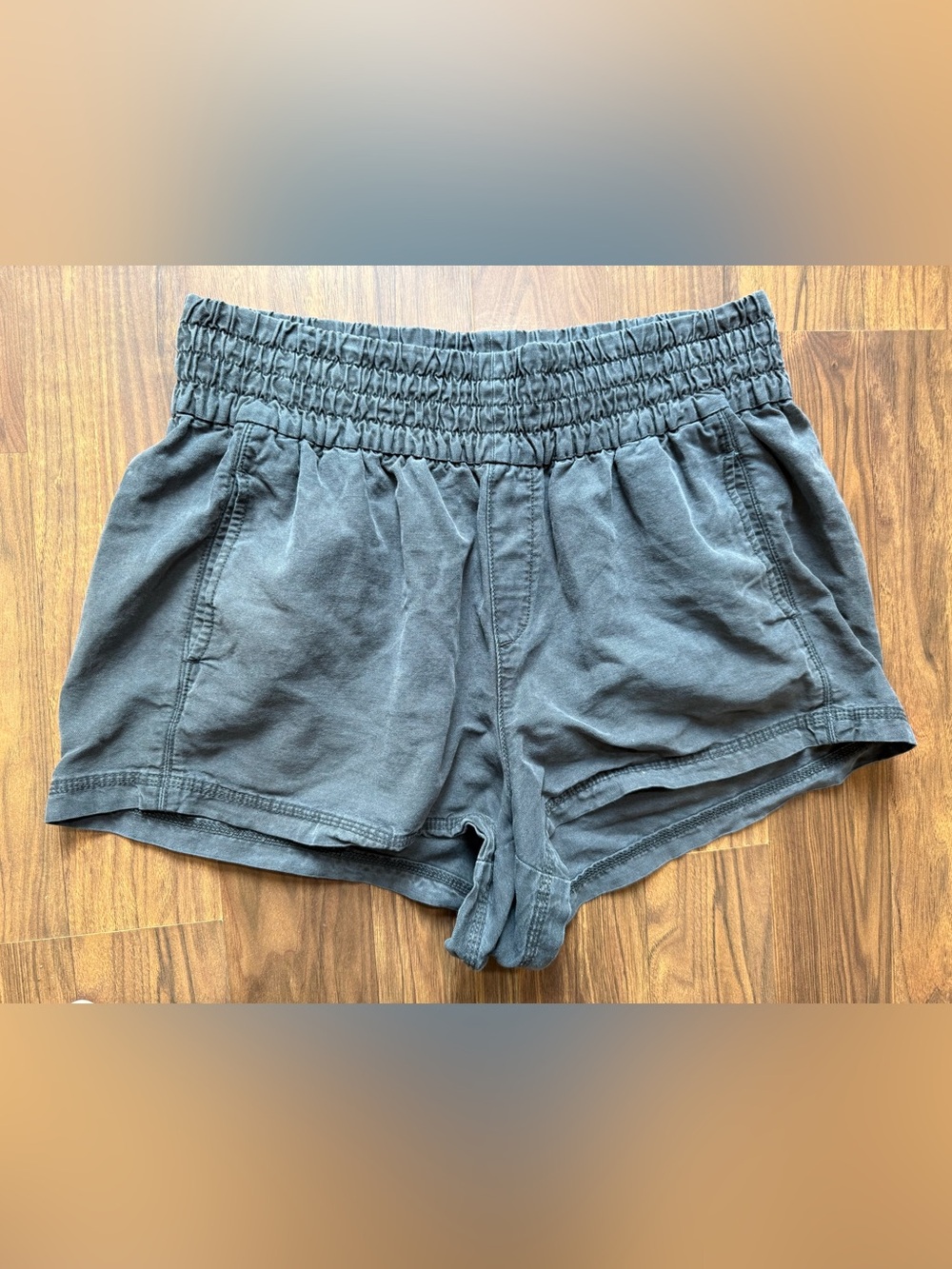 aerie Athletic Shorts Charcoal Gray